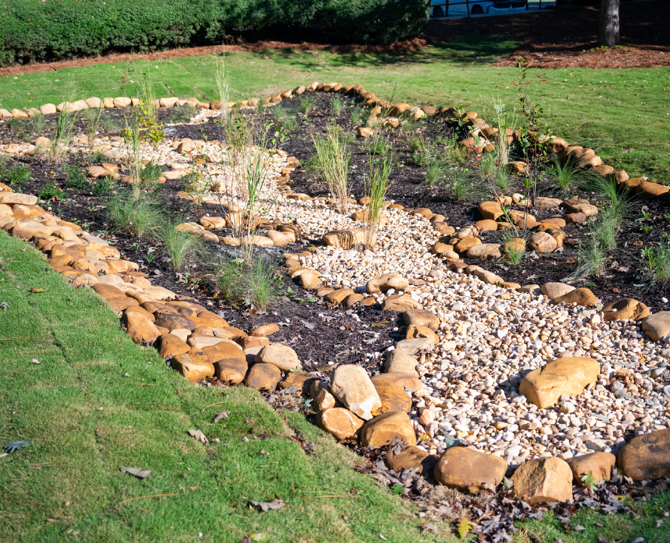 Rain garden installed through Rain Ready Alabama